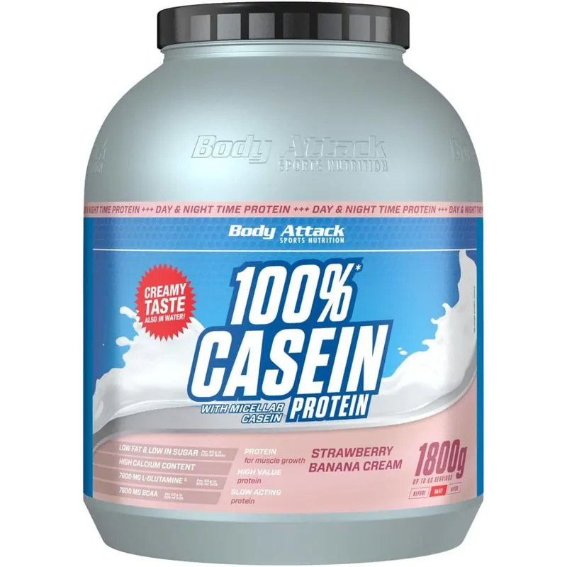 Body Attack 100% Casein Protein (1800g) – 1800g