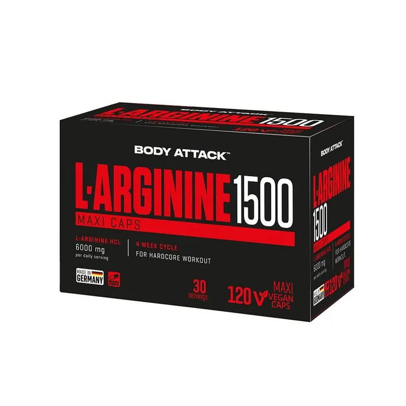 Body Attack - L-Arginine 1500 - 120 Kapseln
