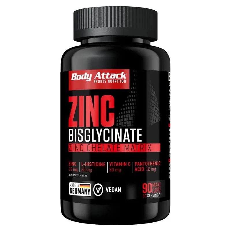 Body Attack - Zinc Bisglycinate - 90 Kapseln