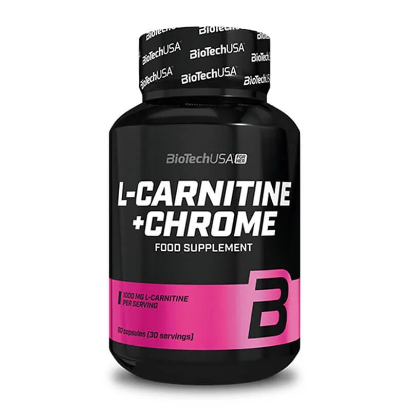 BIOTECH USA L-Carnitine + Chrome - 60 Kapseln