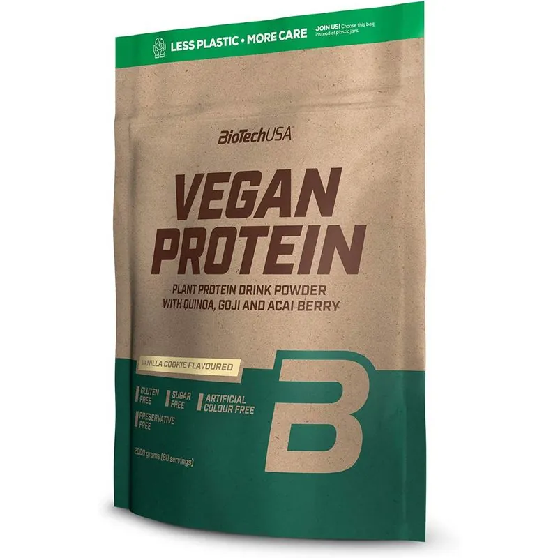 Biotech USA Vegan Protein 2000 g Vanillekuchen – Biotech USA Vegan Protein 2000 g Vanillekuchen