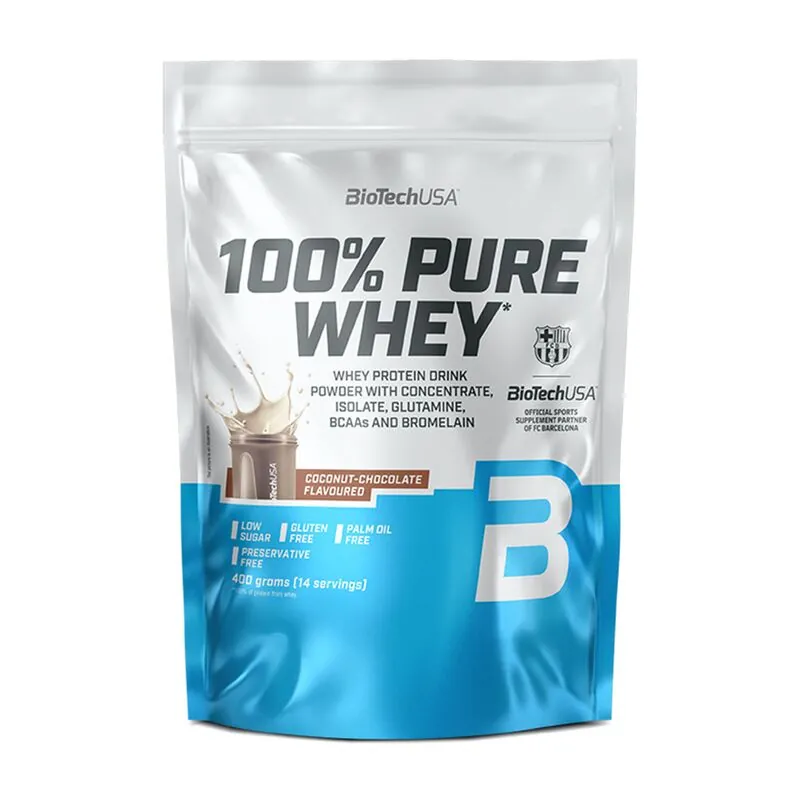 Biotech USA 100% Pure Whey 400g Kokosnuss-Schokolade