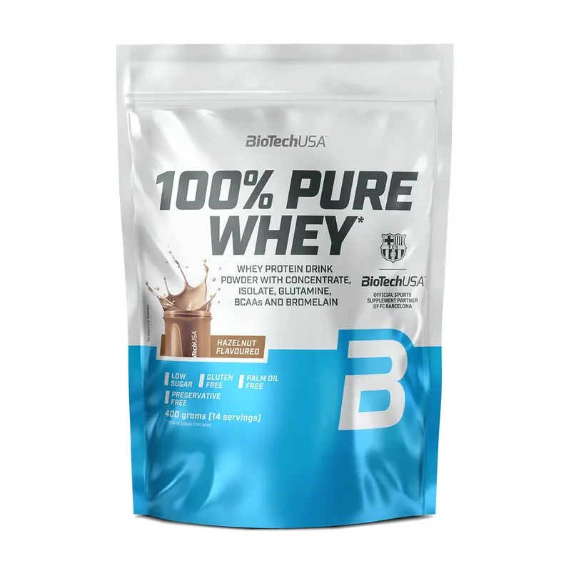 Biotech USA 100% Pure Whey 400g Haselnuss – Biotech USA 100% Pure Whey 400g Haselnuss