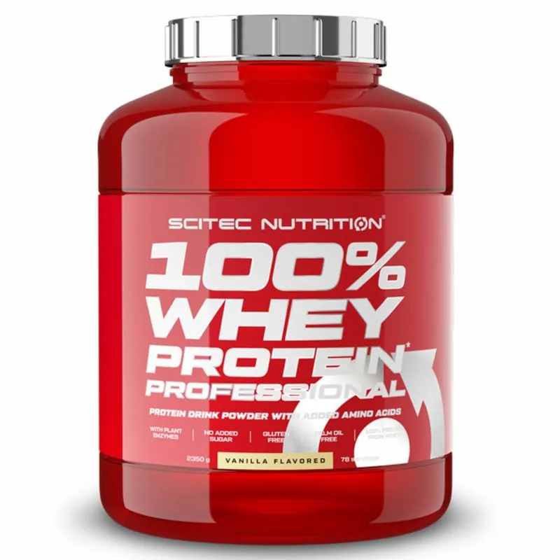 Scitec Nutrition 100% Whey Protein Professional 2350g Vanille – Scitec Nutrition 100% Whey Protein Professional 23