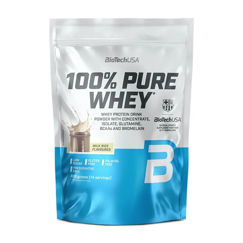 Biotech USA 100% Pure Whey 400g Milchreis – Biotech USA 100% Pure Whey 400g Milchreis