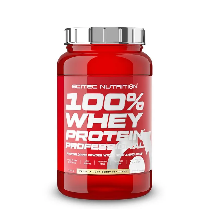 Scitec Nutrition 100% Whey Protein Professional 780g Vanille Waldfrucht – Scitec Nutrition 100% Whey Protein Professional 78
