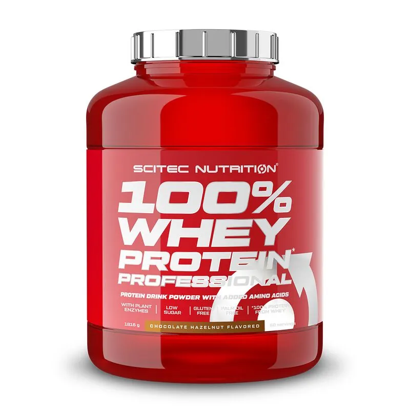 Scitec Nutrition 100% Whey Protein Professional 1816g Schokolade Haselnuss – Scitec Nutrition 100% Whey Protein Professional 18