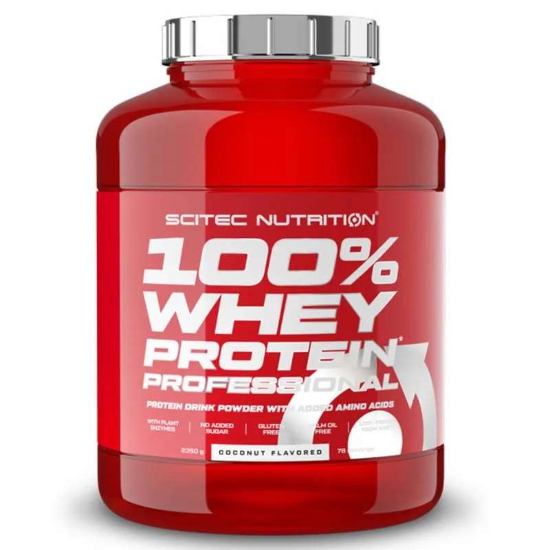 Scitec Nutrition 100% Whey Protein Professional 2350g Kokosnuss – Scitec Nutrition 100% Whey Protein Professional 23