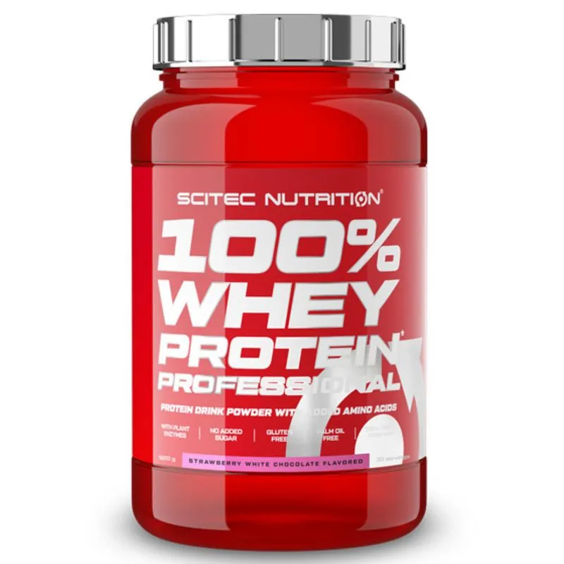 Scitec Nutrition 100% Whey Protein Professional 920g Erdbeer weiße Schokolade