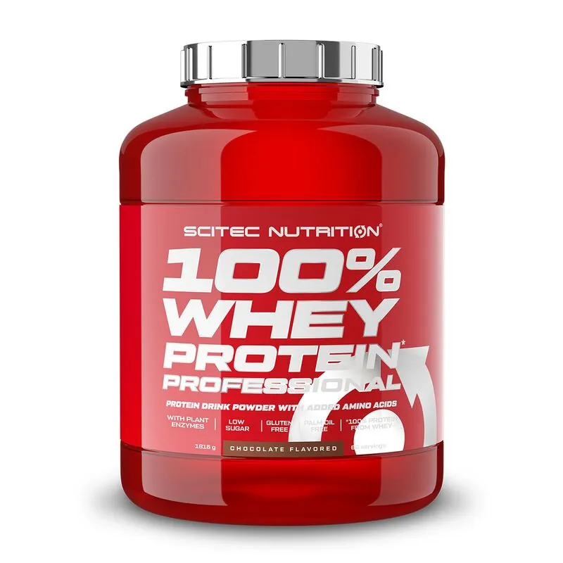 Scitec Nutrition 100% Whey Protein Professional 1816g Schokolade – Scitec Nutrition 100% Whey Protein Professional 18