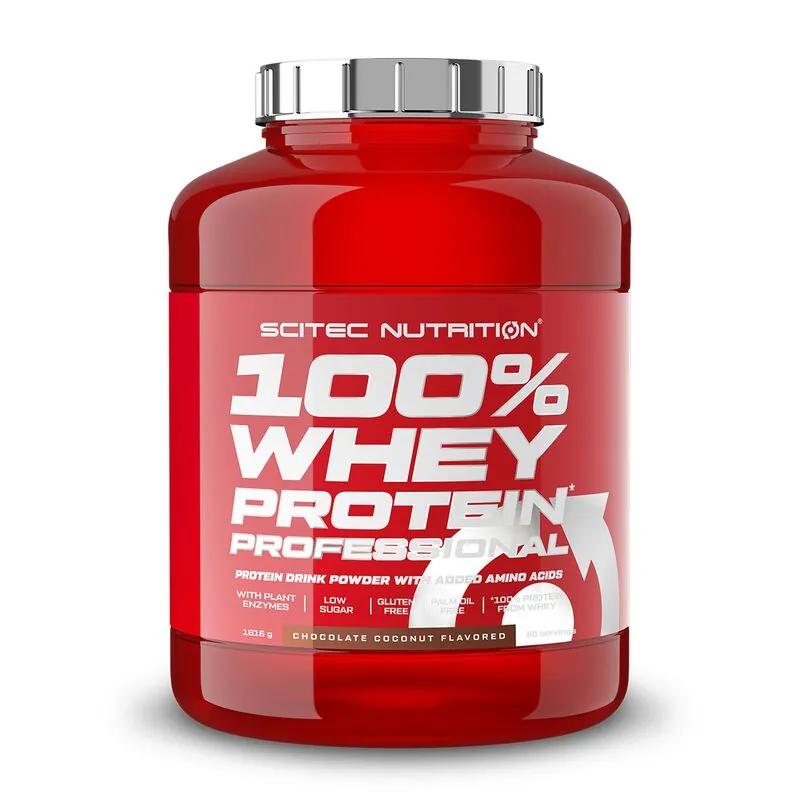 Scitec Nutrition 100% Whey Protein Professional 1816g Schokolade Kokosnuss – Scitec Nutrition 100% Whey Protein Professional 18