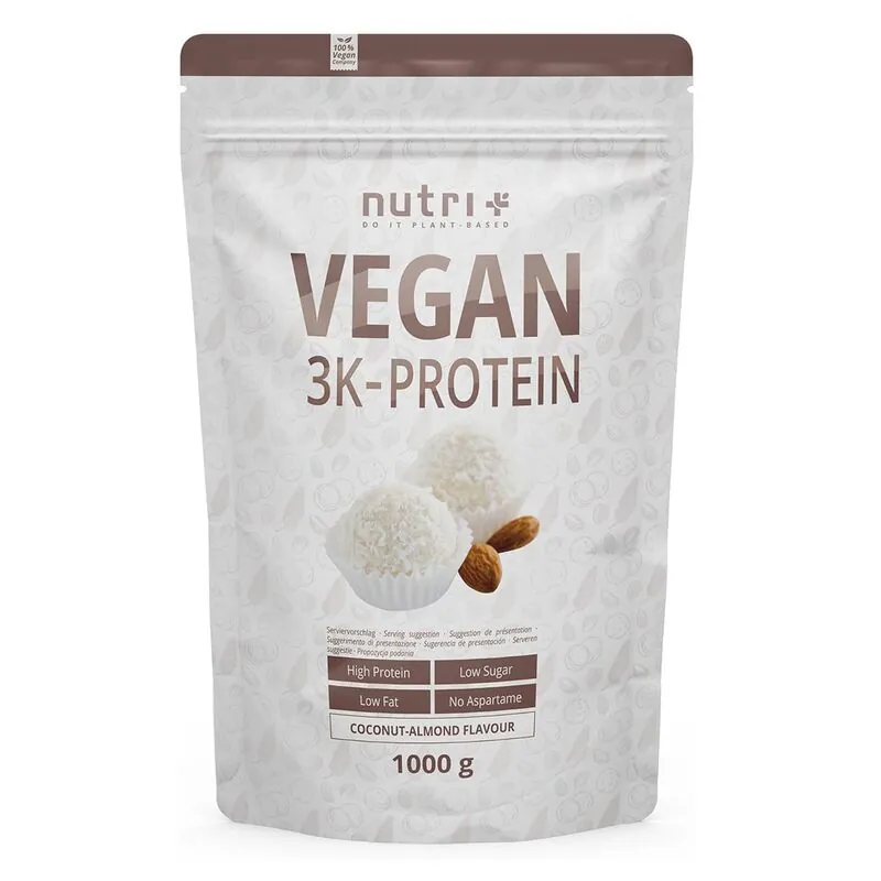 Nutri+ Vegan 3K Protein 1000g Kokos-Mandel