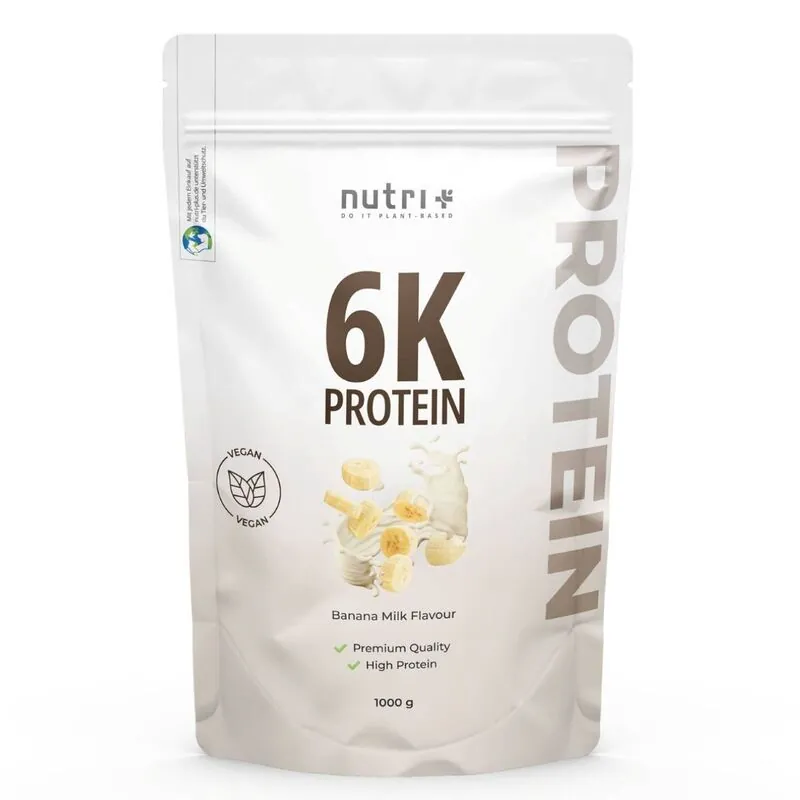 Nutri+ Vegan 6K Protein 1000g Banane