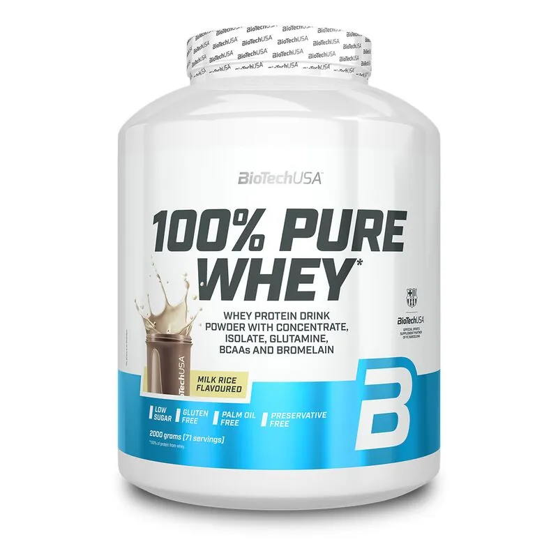 Biotech USA 100% Pure Whey 2000g Milchreis