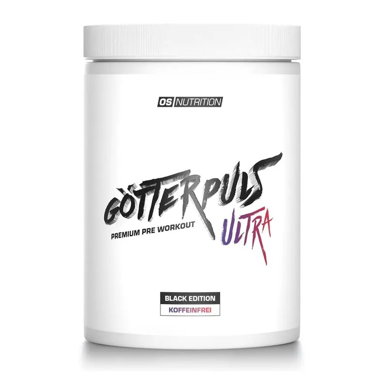 OS Nutrition Götterpuls ULTRA Pre Workout 480g Black Edition koffeinfrei