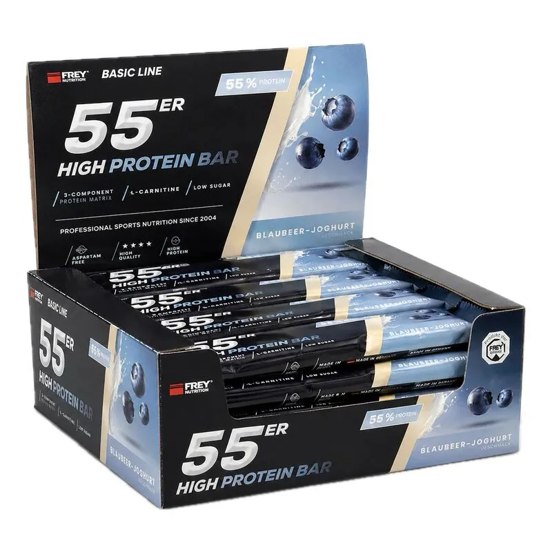 Frey Nutrition 55er Protein Bar 20x50g Blaubeer-Joghurt