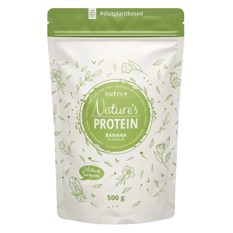 Nutri+ Vegan Natures Protein 500g Banane