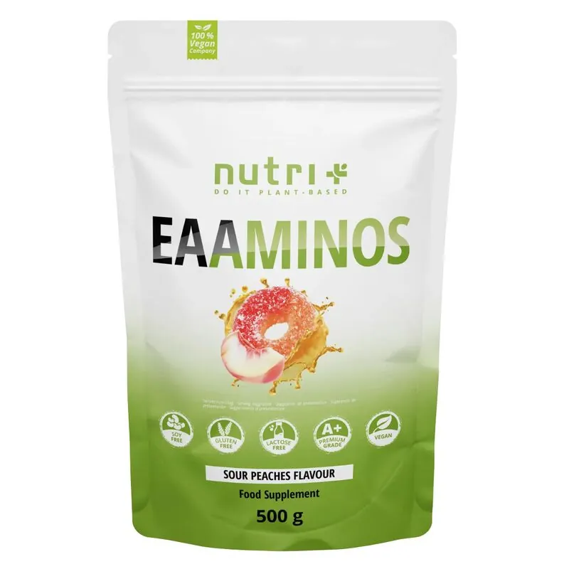 Nutri+ EAAminos Pulver 500g Saurer Pfirisch