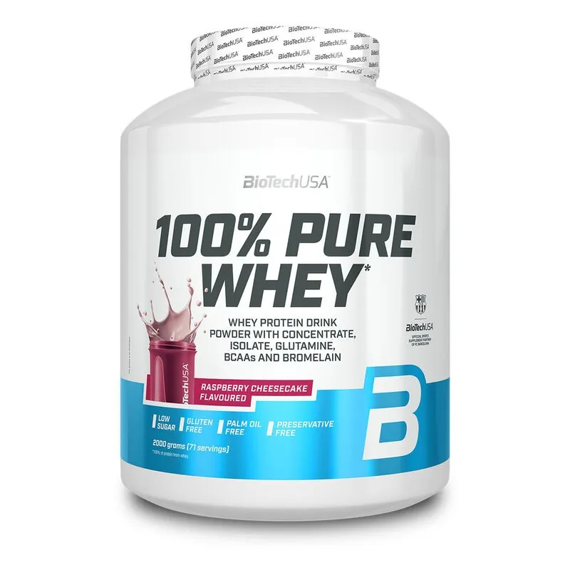 Biotech USA 100% Pure Whey 2000g Himbeere-Käsekuchen
