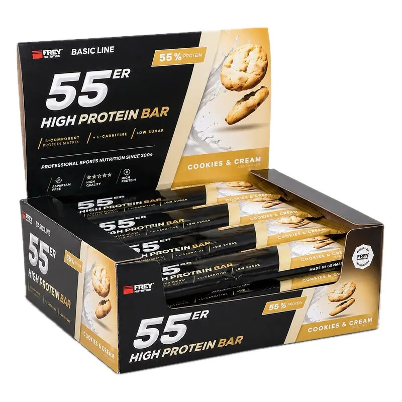 Frey Nutrition 55er Protein Bar 20x50g Cookies & Cream