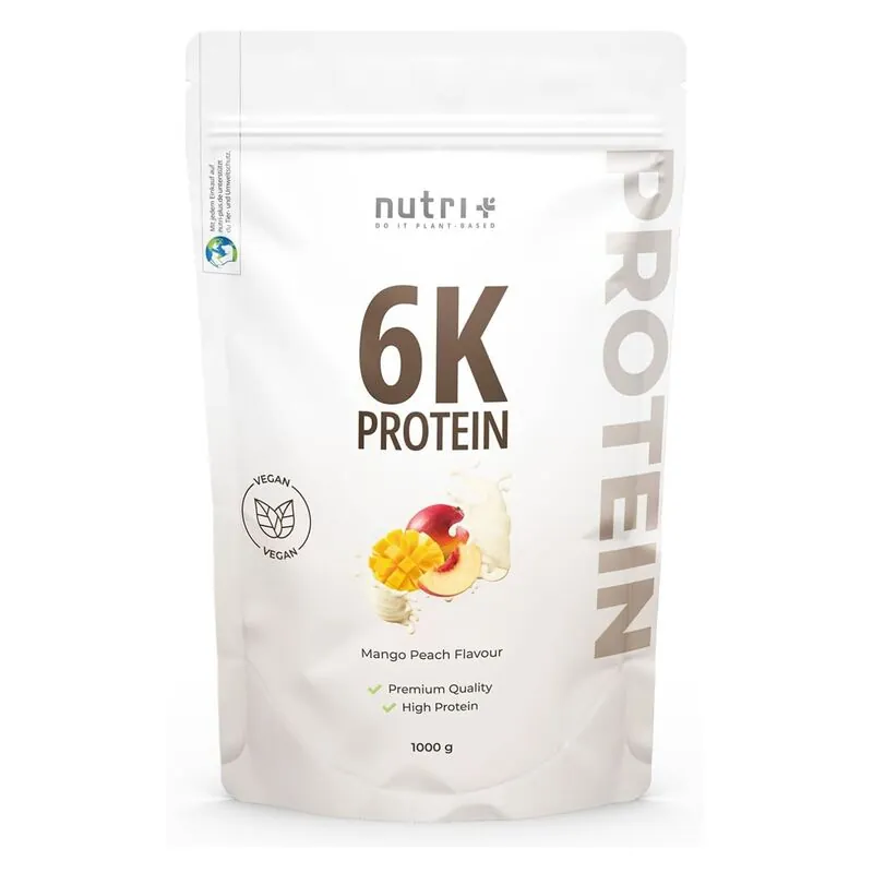 Nutri+ Vegan 6K Protein 1000g Mango-Peach