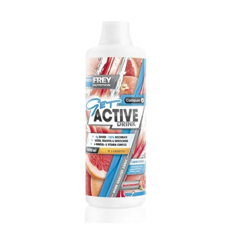 Frey Nutrition Get Active Drink 1000ml Blutorange