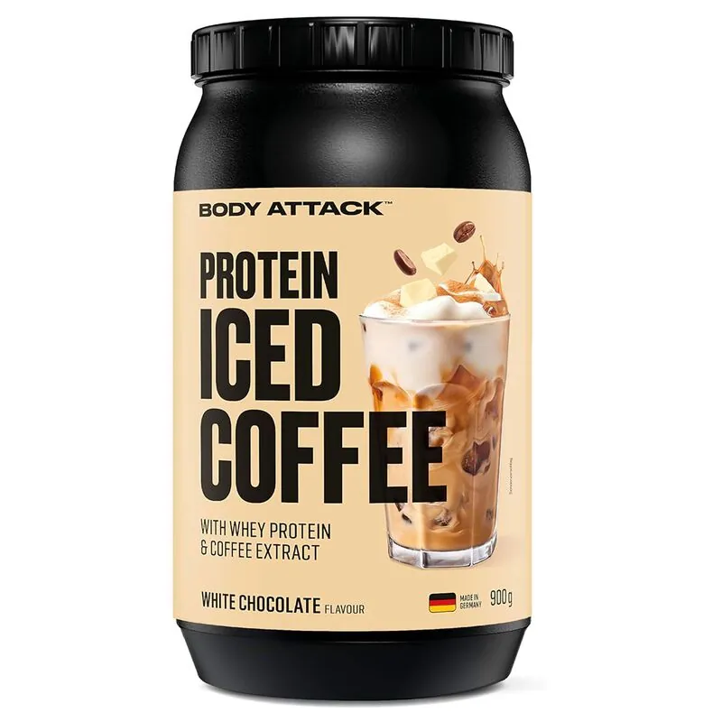 Body Attack Protein Iced Coffee 900g Weiße Schokolade