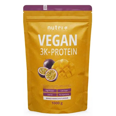 Nutri+ Vegan 3K Protein 1000g Mango-Maracuja