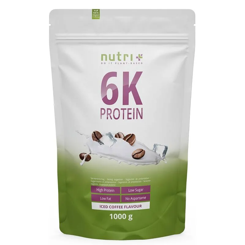 Nutri+ Vegan 6K Protein 1000g Iced Coffee