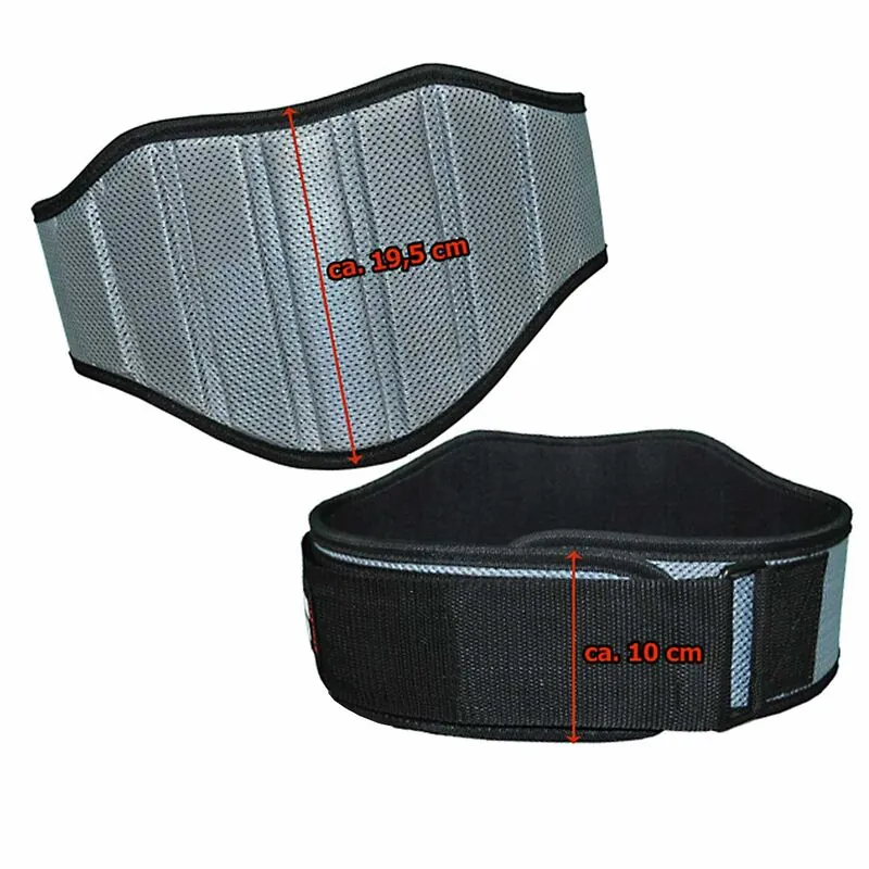 MuscleStyle Athletic Fitnessgürtel grau-schwarz L