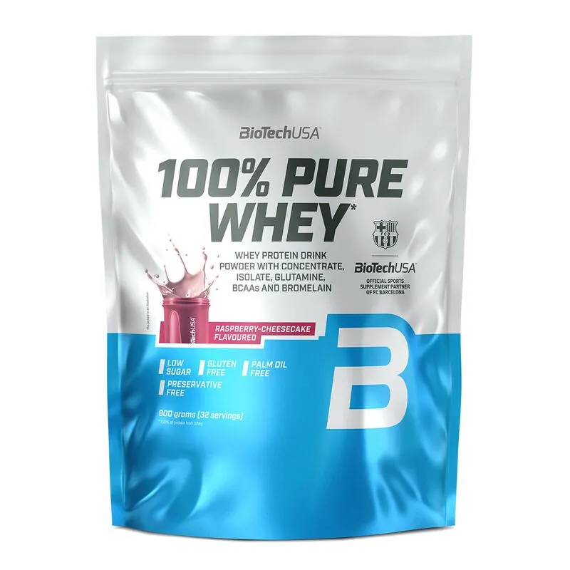 Biotech USA 100% Pure Whey 900g Himbeere-Käsekuchen