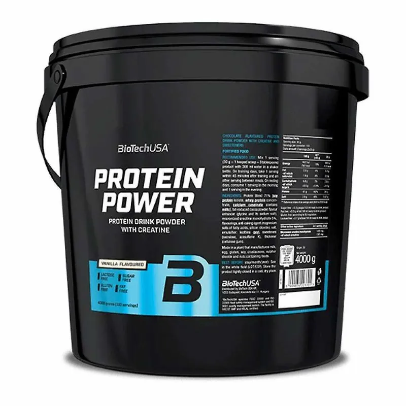 Biotech USA Protein Power 4000 g Vanille – 4000 g