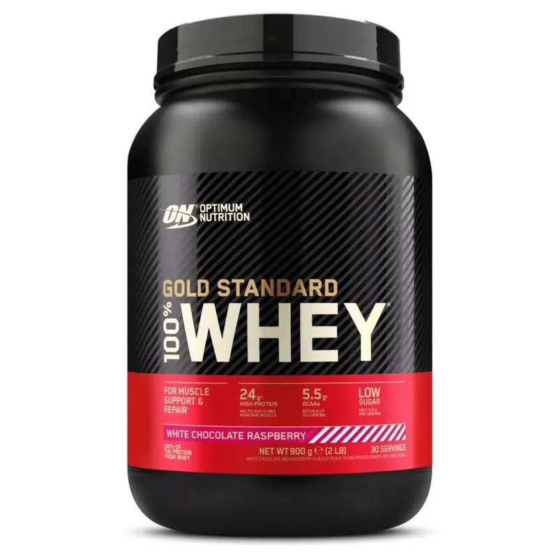Optimum Nutrition 100% Whey Gold Standard 899g Weiße Schokolade-Himbeere
