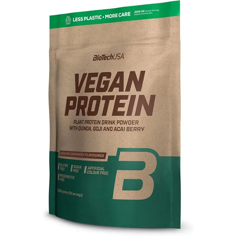 Biotech USA Vegan Protein 2000 g Schokolade - Zimt – 2000 g