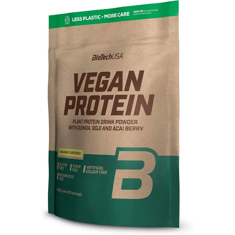 Biotech USA Vegan Protein 2000 g Banane – 2000 g