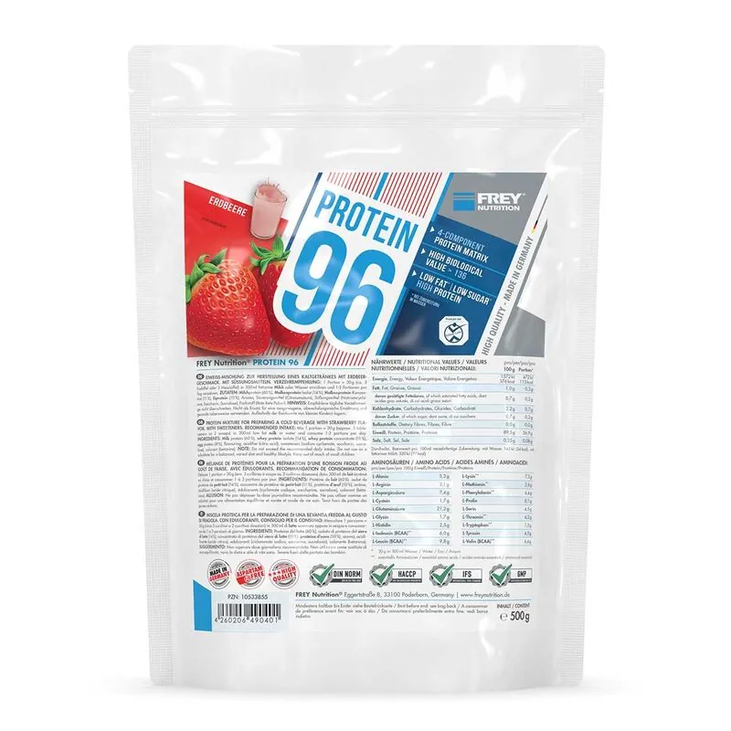 Frey Nutrition Protein 96 - 500g Erdbeere