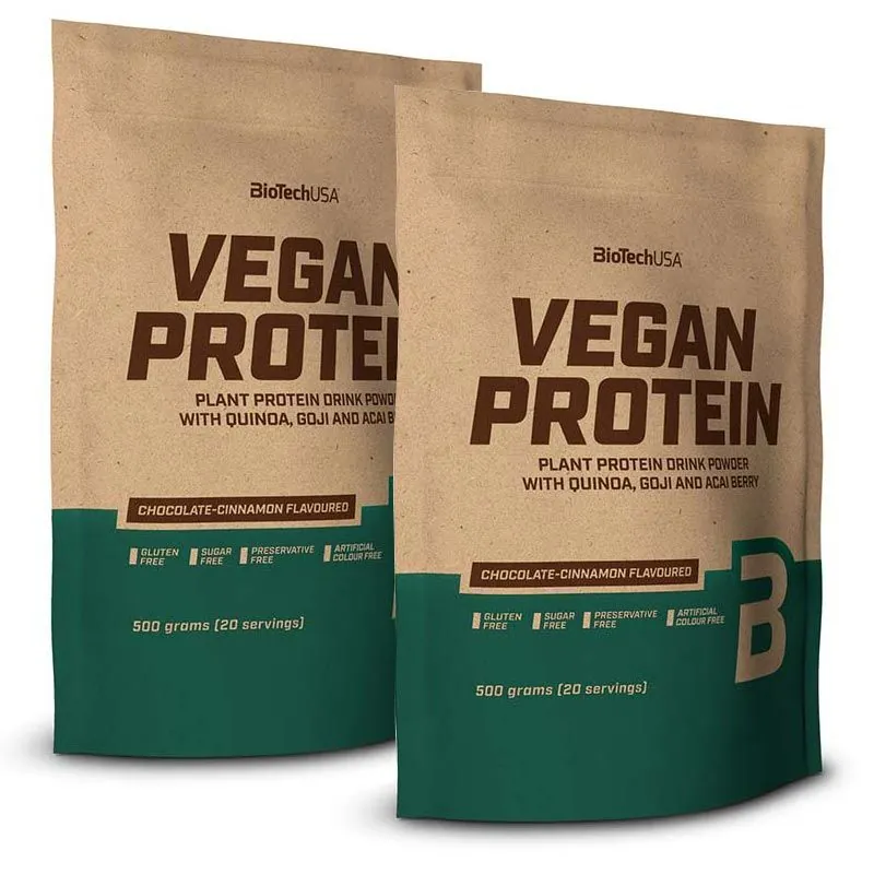 Biotech USA Vegan Protein 500 g Waldfrüchte 2er Set