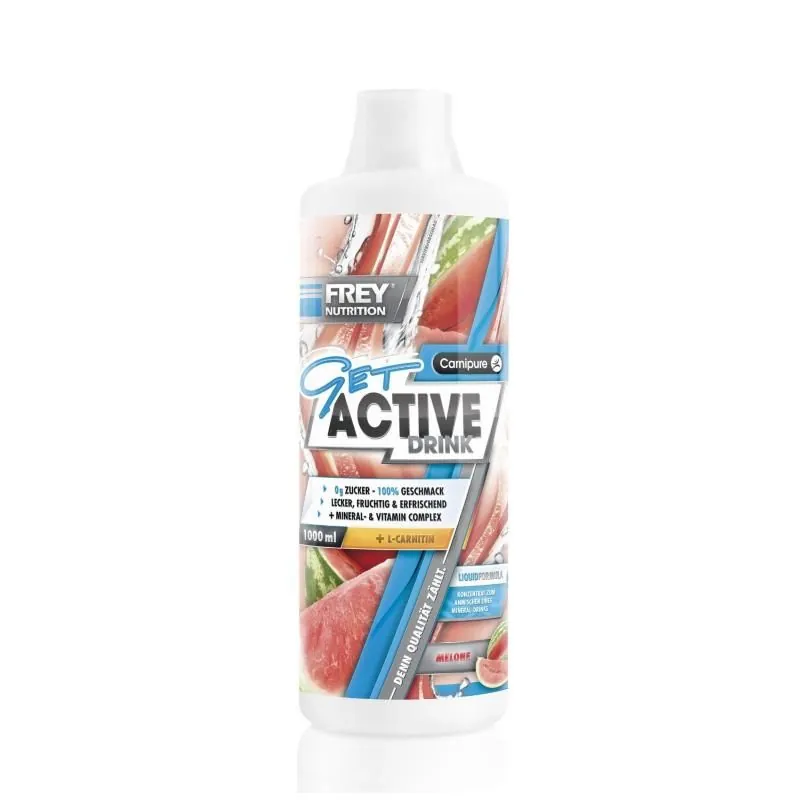 Frey Nutrition Get Active Drink 1000ml Grüne Melone