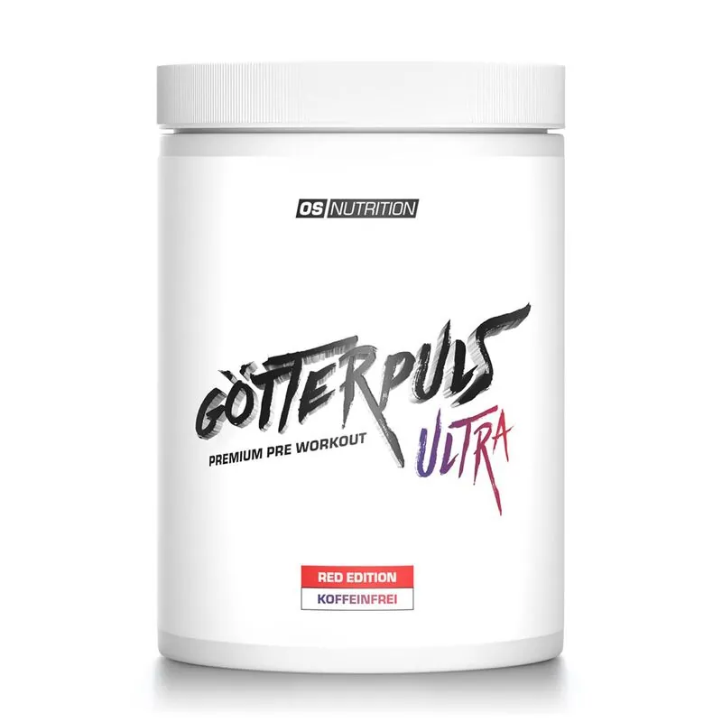OS Nutrition Götterpuls ULTRA Pre Workout 480g Red Edition koffeinfrei