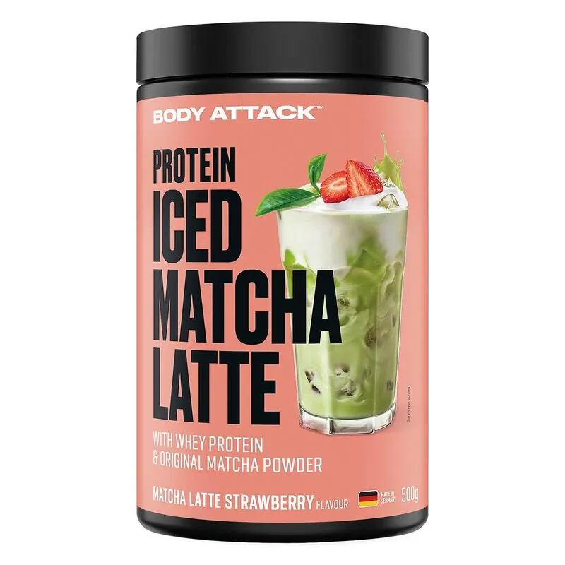 Body Attack Protein Iced Matcha Latte 500g Erdbeere