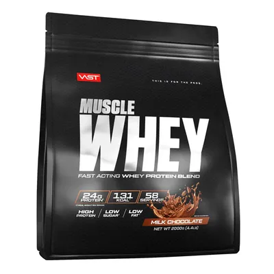Vast MUSCLE WHEY, 2000 g Beutel