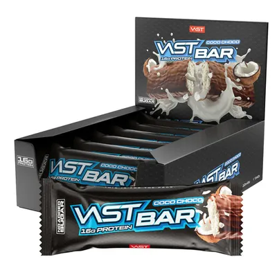 Vast BAR PROTEIN RIEGEL, 12x 45 g Riegel, Choco Crisp