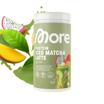 More Nutrition PROTEIN ICED MATCHA LATTE, 500 g Dose – 500g