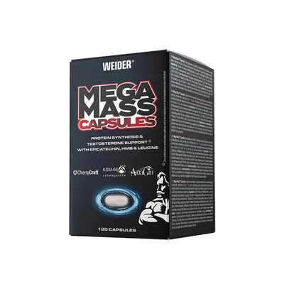 Weider MEGA MASS CAPS, 120 Kapseln