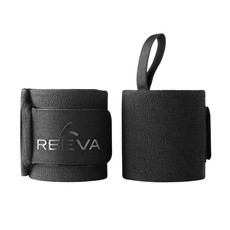 Reeva POWERLIFTING HANDGELENK BANDAGEN 90 CM, Schwarz
