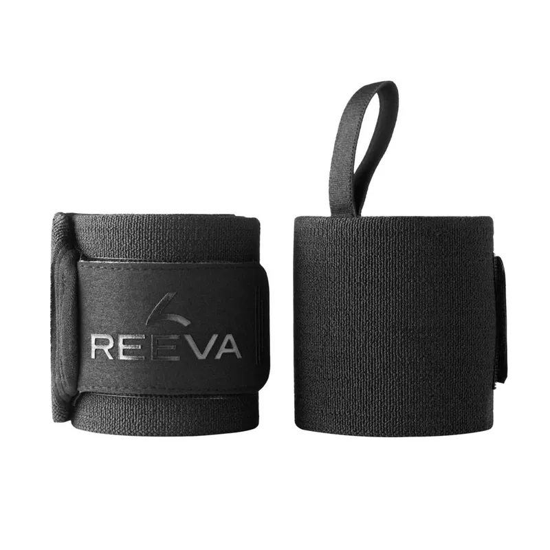 Reeva POWERLIFTING HANDGELENK BANDAGEN 60 CM, Schwarz
