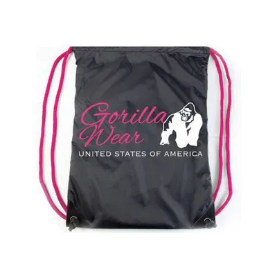 Gorilla Wear DRAWSTRING BAG, Black/Pink