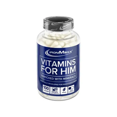IronMaxx VITAMINS FOR HIM, 164 g Dose, 100 Kapseln