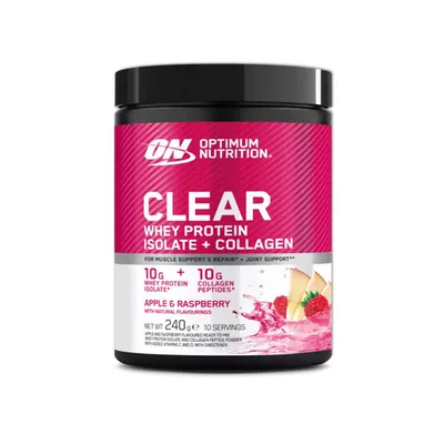 Optimum Nutrition CLEAR WHEY PROTEIN ISOLATE+COLLAGEN, 240 g Dose
