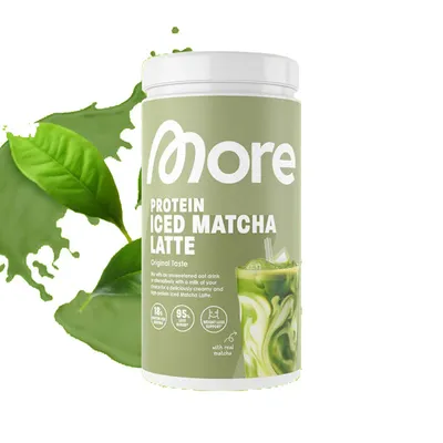 More Nutrition PROTEIN ICED MATCHA LATTE, 500 g Dose
